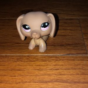 Littlest Pet Shop Hasbro~ Dachshund~ Purple Star Eyes~ 932